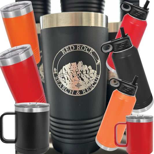 Personalized Red Rock Search & Rescue Gift | Custom Engraved Rescue Team Keepsake | First Responder Appreciation