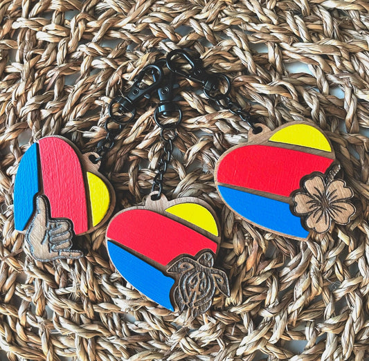 Hawaii Airline–Inspired Keychain | Engraved Travel Keychain | Aviation & Island Gift