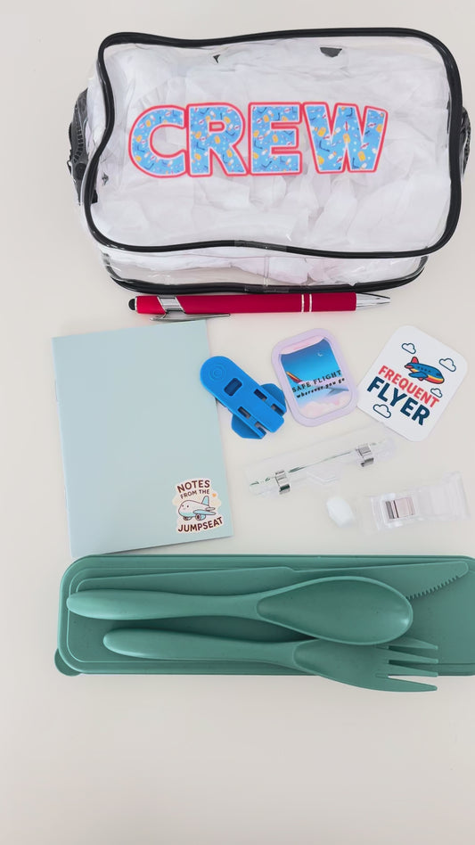 Flight Attendant New Hire Starter Kit | Personalized Aviation Gift Box | Crew Graduation & First Day Gift
